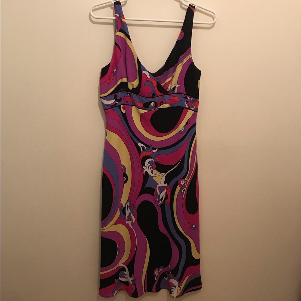 Colorful A-line dress